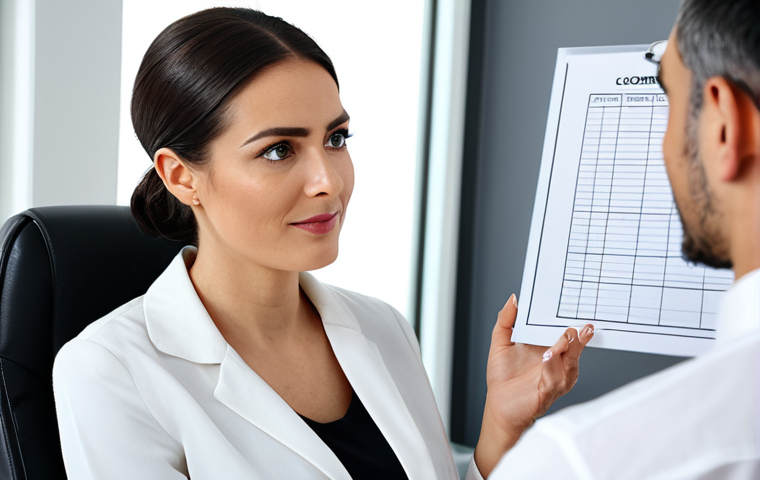 뷰티컨설턴트 자기계발 방법 - Communication & Consultation**
A professional female beauty expert in a modest, stylish blouse, att...