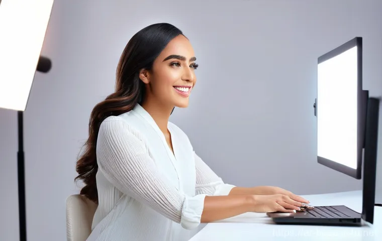 뷰티컨설턴트 자격증 활용 사례 분석 연구 사례 - **Prompt:** A highly professional and confident female beauty consultant, of Arab descent, in her st...