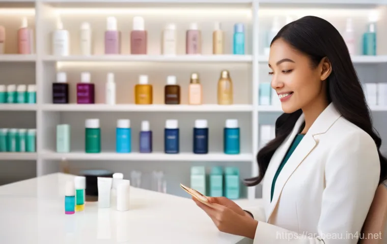 뷰티컨설턴트 조직 내 평가 방법 - **Prompt:** A serene and elegant female beauty consultant, of diverse ethnicity, with a warm and emp...