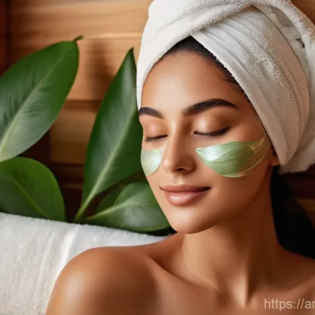 뷰티컨설턴트 고객 만족도 설문 - **Prompt 1: Serene Beauty Ritual**
"A young Arab woman, with long, flowing dark hair and modest,...