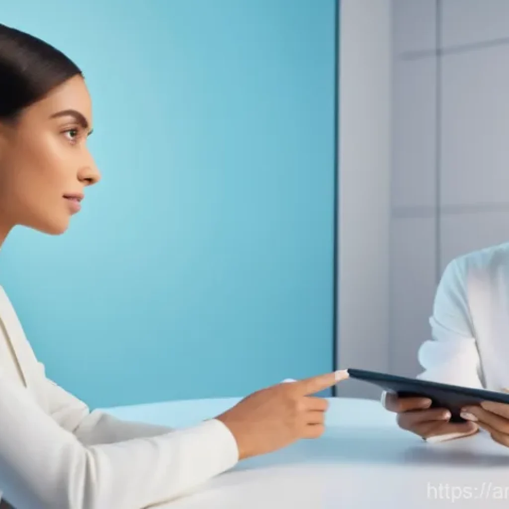 뷰티컨설턴트 신규 기술 적용법 - **Prompt:** A young Arab woman, in her late 20s, with radiant skin and modest, elegant attire (a sty...