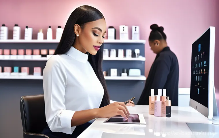 뷰티컨설턴트 업무 자동화 아이디어 - **AI-Powered Personalized Beauty Consultation in a Modern Salon**
    "A confident and elegant femal...